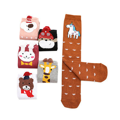 Calcetines hasta la rodilla con diseño estéreo para niños - Image 2