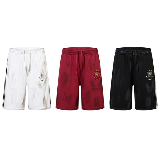 Shorts Casuales con Parche Bordado Estilo Vintage