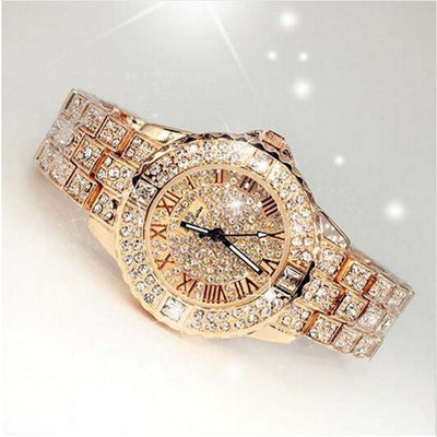 Reloj de Lujo para Mujer con Cristales y Diamantes - Pulsera Elegante de Cuarzo - Image 5