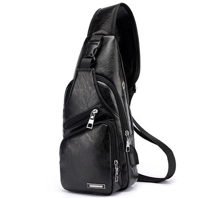 Bolsa Pecho Hombre con Carga USB - Bandolera Diagonal Impermeable - Image 15