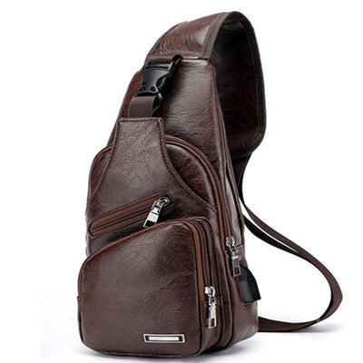 Bolsa Pecho Hombre con Carga USB - Bandolera Diagonal Impermeable - Image 17