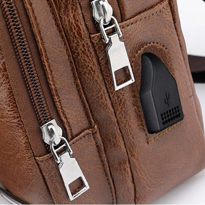 Bolsa Pecho Hombre con Carga USB - Bandolera Diagonal Impermeable - Image 18