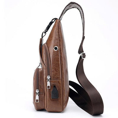 Bolsa Pecho Hombre con Carga USB - Bandolera Diagonal Impermeable - Image 20
