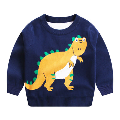 Suéter Térmico Infantil Dinosaurio de Doble Capa