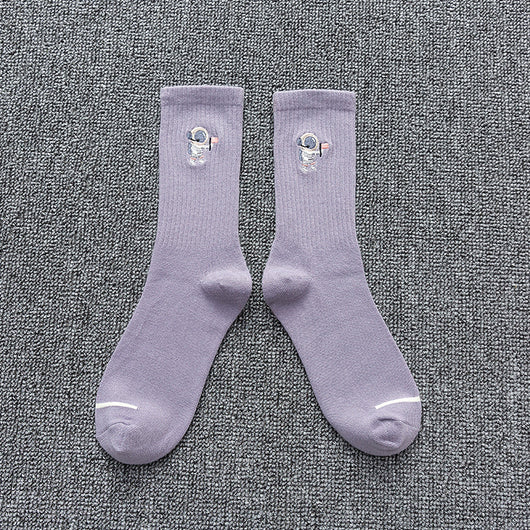 Calcetines de Algodón Estampados Astronauta - Deportivos Versátiles - Image 14