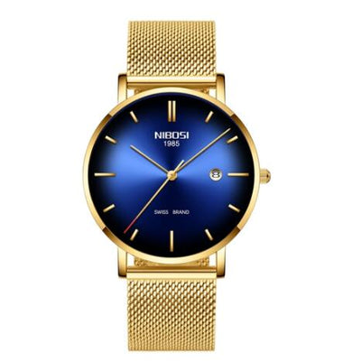 Reloj de Hombre Nibosi Elegante Acero Inoxidable - Resistente al Agua con Calendario - Image 16