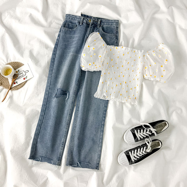 Blusa de Hombros Descubiertos para Mujer