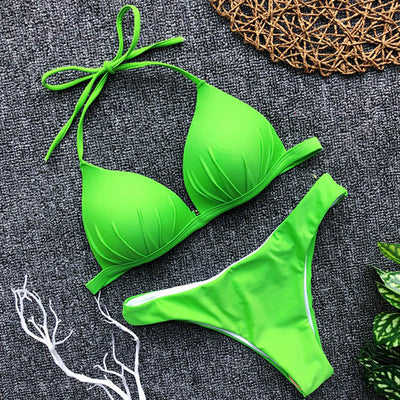 Bikini Enterizo Escote Halter Ajustable - Image 14