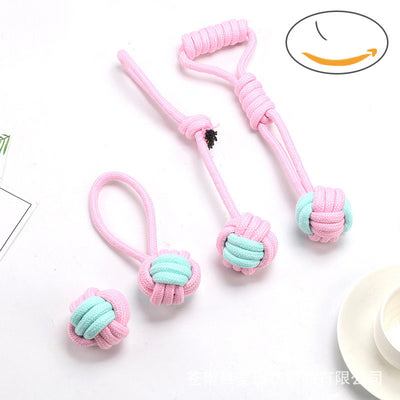 Juego de Cuerdas de Algodón Resistentes para Limpiar Dientes de Perros y Gatos - Image 4