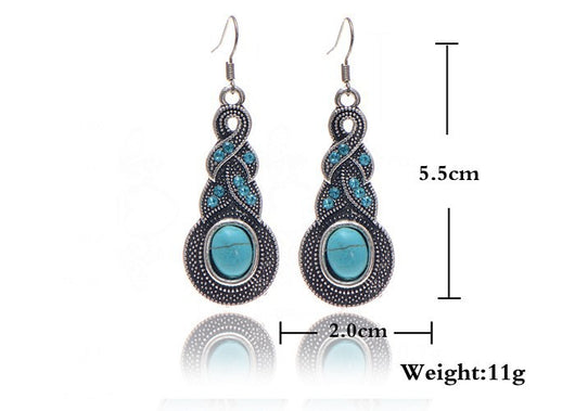 Conjunto de Collar y Aretes Turquesa - Image 4