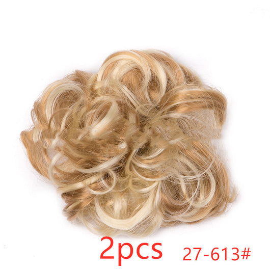 Moño Fluido Rizador con Cordón Ajustable - Extensión de Cabello Sintético - Image 23