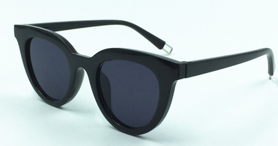 White vintage cat-eye sunglasses with dark lenses, angled on a clean white background. - Image 15