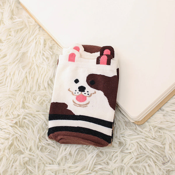 Calcetines Estampados Gato y Perro