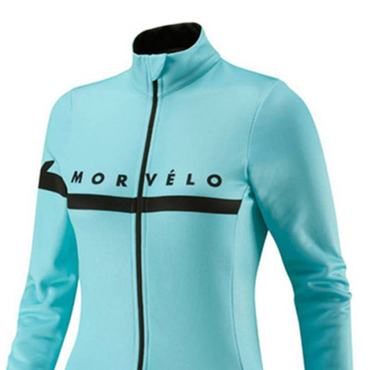 Jersey Ciclista de Forro Polar Manga Larga para Clima Frío - Image 2