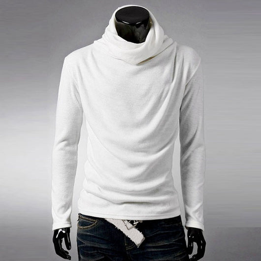 Camiseta Manga Larga con Cuello de Pila - Básico Sólido para Hombre - Image 8