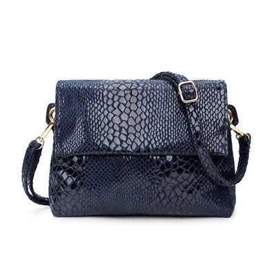 Bolso Cuadrado Pequeño con Patrón Serpiente - Image 11