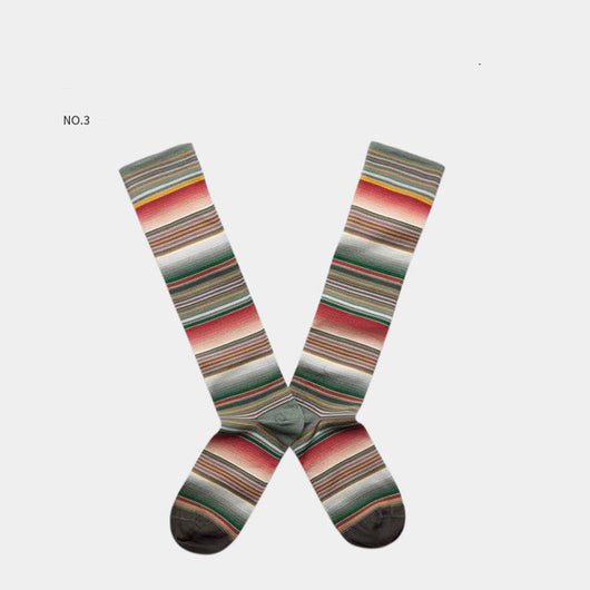 Calcetines de Skate Jacquard Rojo Neto Estilo Europeo - Image 12