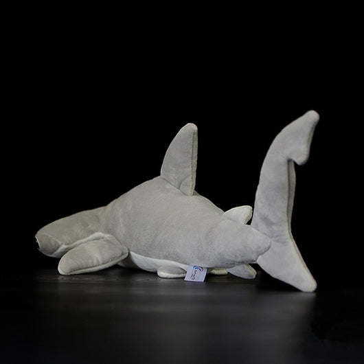 Peluche Realista de Tiburón Martillo Gris - Image 4
