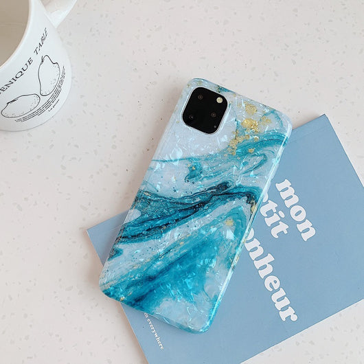 Funda iPhone Mármol Elegante con Logo Personalizado - Protección Suave - Image 10