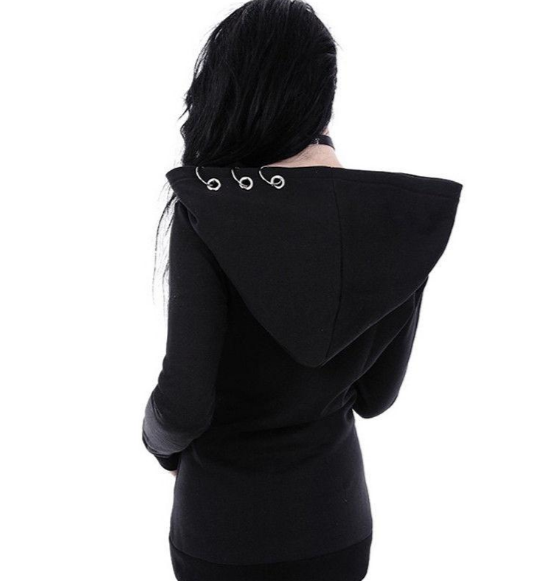 Chaleco Hoodie Oversized con Cierre de Hierro