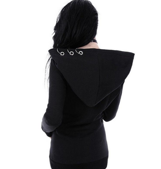 Chaleco Hoodie Oversized con Cierre de Hierro - Image 2
