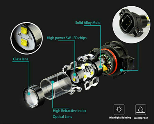 Bombillas LED Blancas 6000K de Alta Potencia para Luces de Niebla y DRL - Image 2