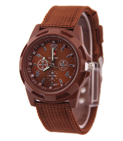 Reloj Táctico Militar Gemius Army Sport Esfera Redonda Movimiento Cuarzo Correa Nylon - Image 10