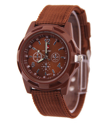 Reloj Táctico Militar Gemius Army Sport Esfera Redonda Movimiento Cuarzo Correa Nylon - Image 10