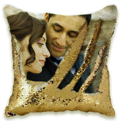 Funda de Cojín Personalizada con Lentejuelas Luminosas y Fotos Impresas - Image 5