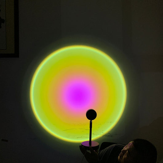 Lámpara Proyector de Luz Arcoíris para Decoración de Pared