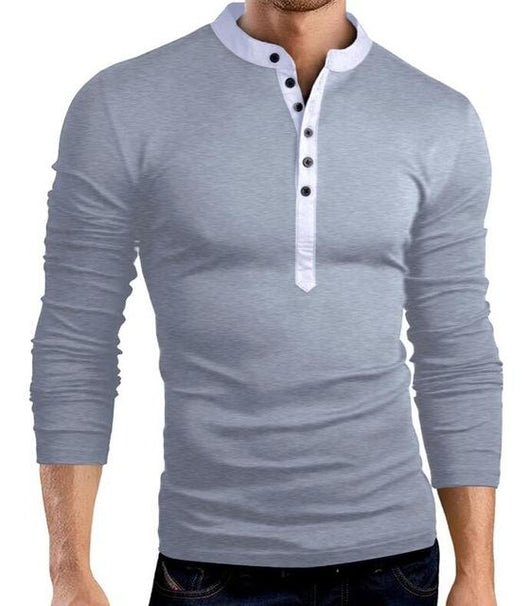 Blusa Slim Cuello en V Profundo Manga Larga Color Sólido - Image 7