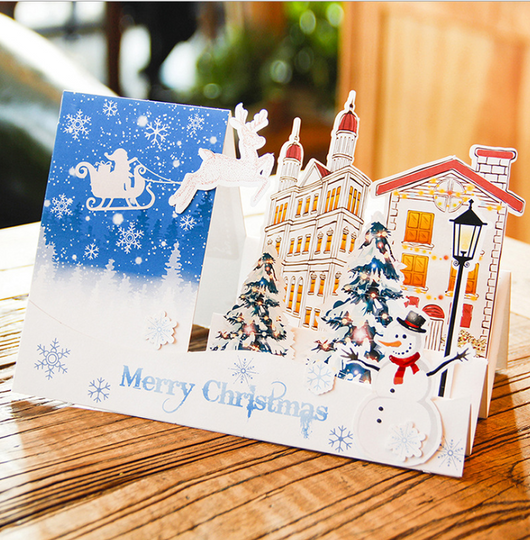 Tarjetas Navideñas 3D Estéreo Mayoreo - Saludos Creativos Hechos a Mano - Image 12