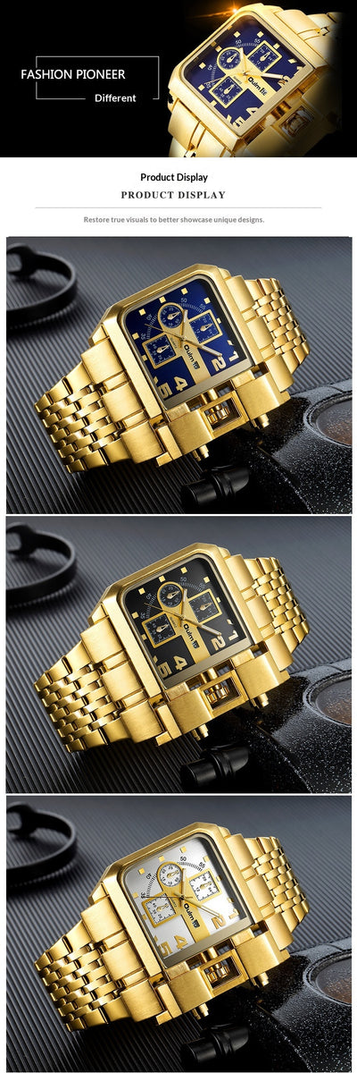 Reloj de Hombre Acero Inoxidable con Calendario y Movimiento de Cuarzo - Image 11
