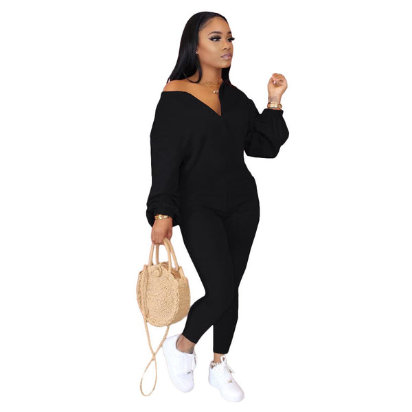 Jumpsuit Casual Holgado para Mujer con Hombros Caídos - Image 11
