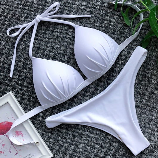 Bikini Enterizo Escote Halter Ajustable - Image 9