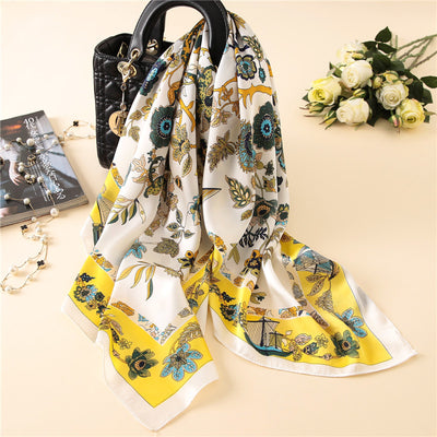 Pañuelo de Seda Grande Cuadrado para Mujer - Elegancia Atemporal - Image 13
