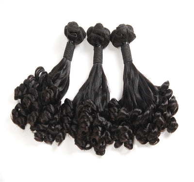 Peluca Trenzada Europea Americana de Cabello Real - Extensiones de Cabello Tejido - Image 5