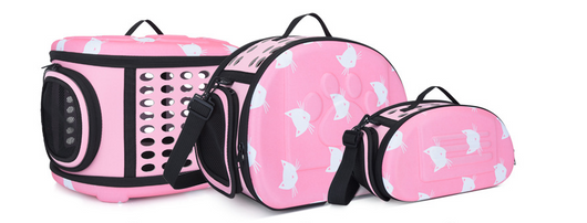 Bolsa de Hombro para Mascotas con Patrón de Gatos
