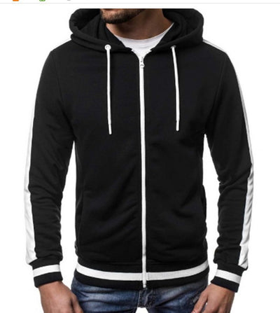 Sudadera con Capucha y Cierre de Contraste para Hombre - Image 6