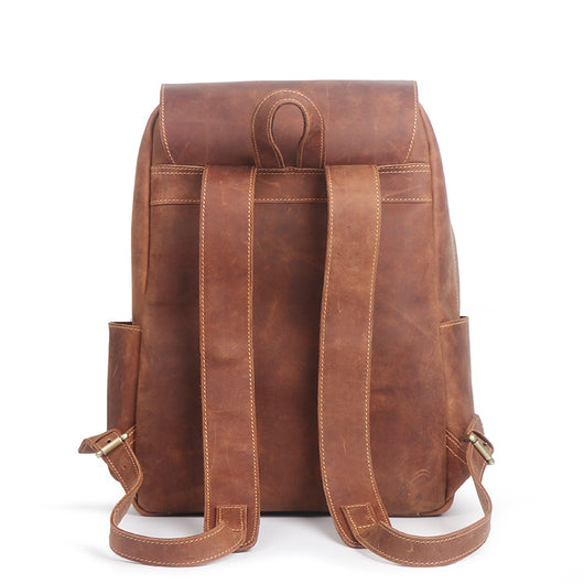 Mochila de Cuero Estilo Retro - Image 4