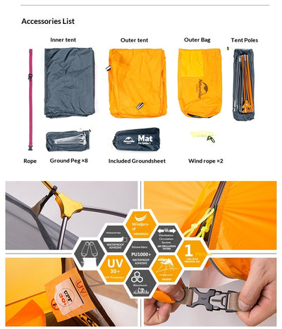 Tienda de Campaña Ultraligera Solo para Senderismo, Ciclismo y Aventuras - Image 7