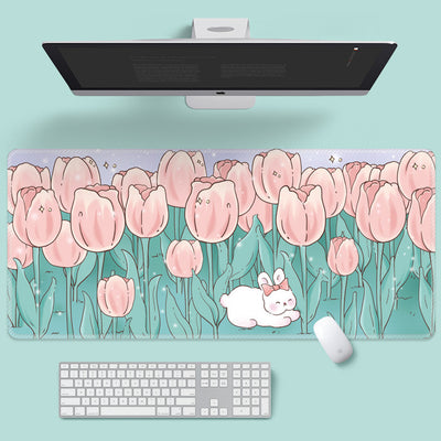 Tapete para Ratón Floral Adorable - Diseño Cartoon para Laptop