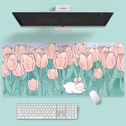 Tapete para Ratón Floral Adorable - Diseño Cartoon para Laptop