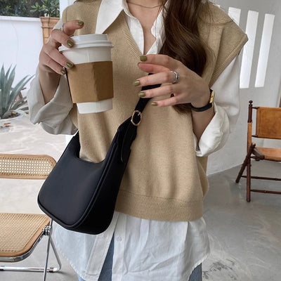Bolso de Mano Retro Estilo Axilas con Gran Capacidad - Image 11