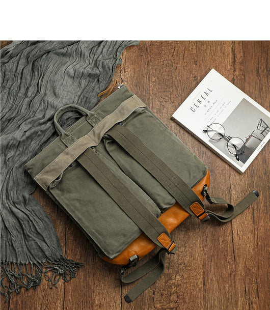 Mochila Estilo Retro Americana de Lona Desgastada para Hombre - Ideal para Aventuras al Aire Libre - Image 20