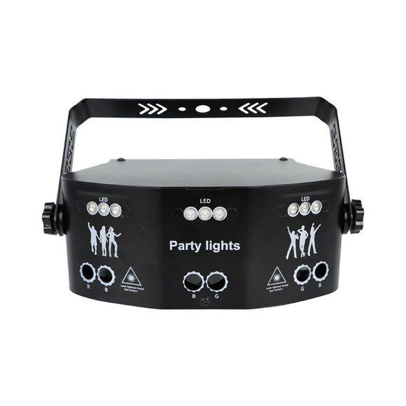 Luces LED Giratorias Multicolor con Sensor de Voz para Karaoke