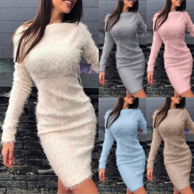 Vestido Largo Elegante de Manga Larga con Cintura Ajustada - Image 20