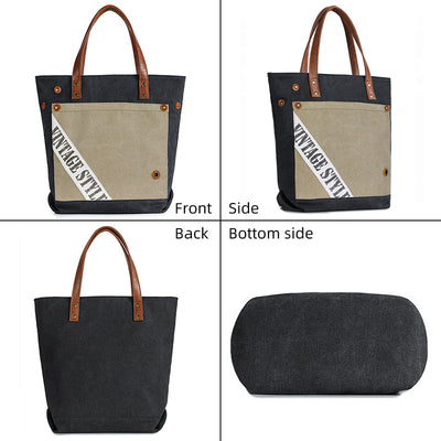 Bolsa Tote Grande Retro Diseño Exclusivo - Capacidad Máxima Multiusos - Image 7