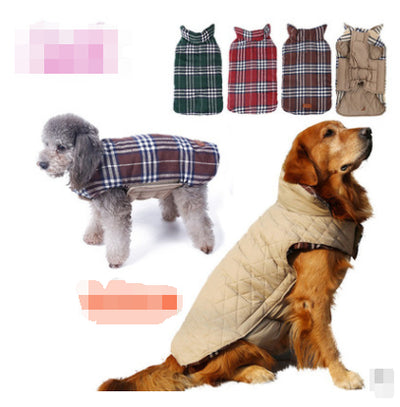 Abrigo Reversible Impermeable para Perros - Diseño Lattice Ajustable - Image 4