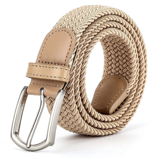 Cinturón de Cuero Tejido Elástico para Hombre - Image 10